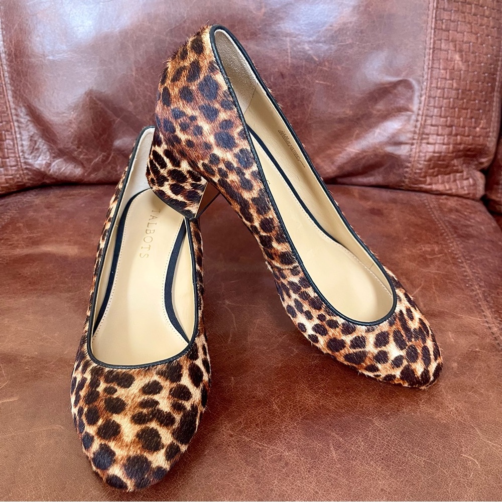 Talbots Genuine Leather & Block Heel Pumps Size 7.5 - Picture 12 of 13
